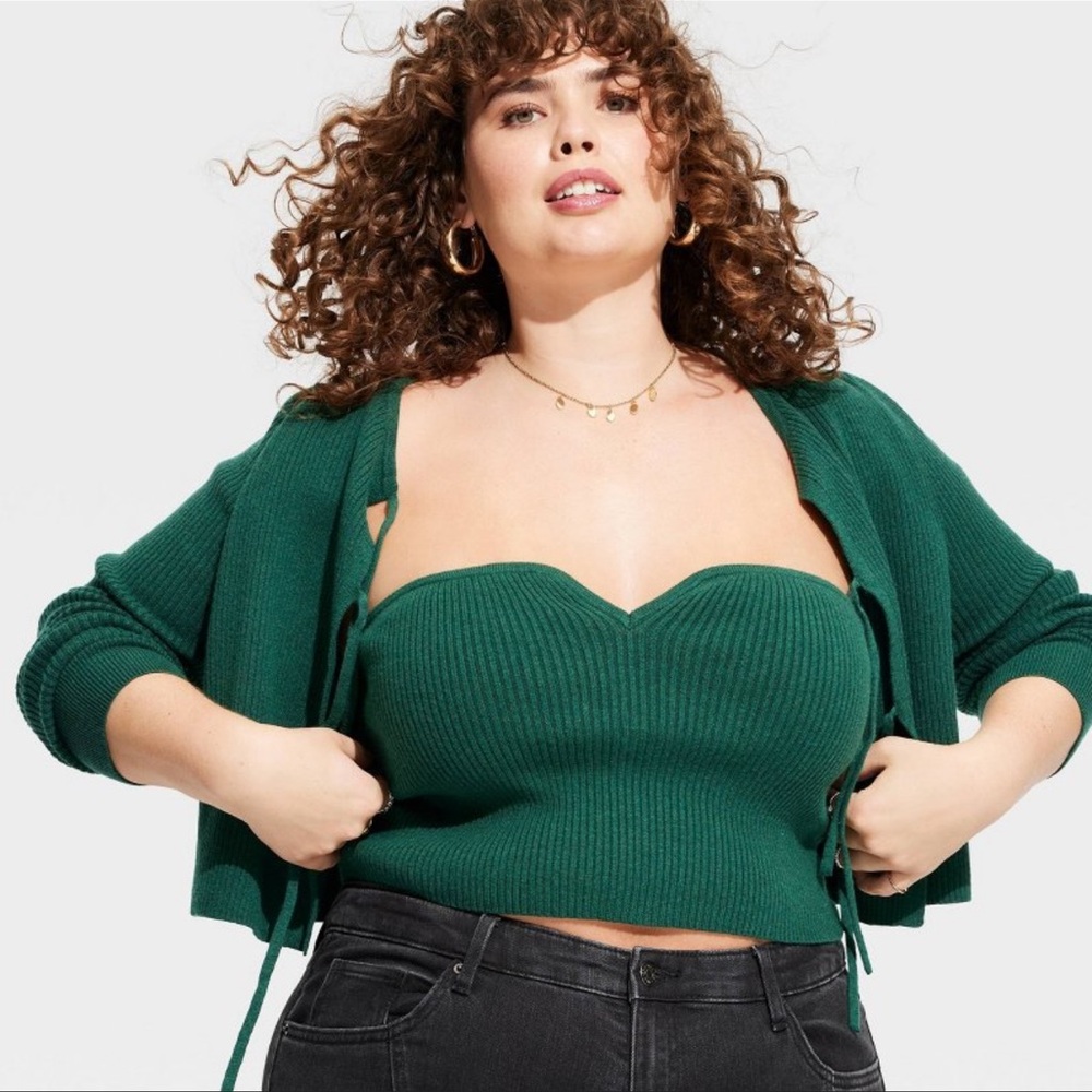 Women’s wild fable crop top tube top NWT